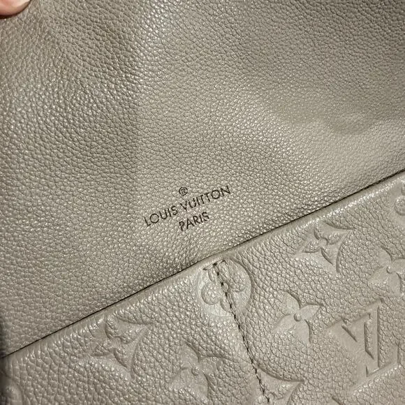 Louis Vuitton Empreinte Maida Hobo Tourterelle Leather Bag Purse, Turtle Dove - Picture 6 of 16